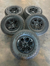 Load image into Gallery viewer, Used Set of 5 17&quot; Gloss Black &#39;21-&#39;24 Ford Bronco Rims 315/70R17 Goodyear MT LT
