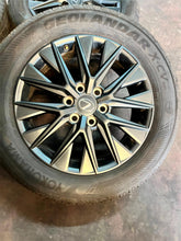 Load image into Gallery viewer, Set of 4 OEM Takeoff &#39;24 Lexus LX600 20&quot; Wheels 265/55R20 Yokohama Geolander LT

