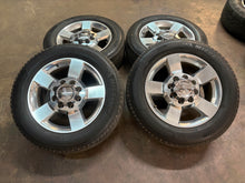 Load image into Gallery viewer, Set of 4 Used 5801 '11-'26 GMC Sierra 2500 3500 Polished Rims 265/60R20 Tires LT
