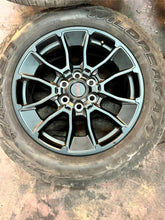 Load image into Gallery viewer, Set of Used &#39;22-&#39;25 Toyota Tundra TRD Black Wheels on 265/60R20 Falken Tires LT
