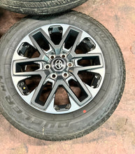 Load image into Gallery viewer, Set of 4 OEM Takeoff 20&quot; &#39;22-&#39;25 Toyota Tundra Wheels 265/60R20 Bridgestone LT
