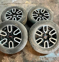 Load image into Gallery viewer, Set of 4 Used OEM &#39;00-&#39;25 GMC Yukon &amp; Sierra 1500 AT4 Wheels 275/60R20 Tires LT
