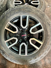 Load image into Gallery viewer, Set of 4 Used OEM &#39;00-&#39;25 GMC Yukon &amp; Sierra 1500 AT4 Wheels 275/60R20 Tires LT
