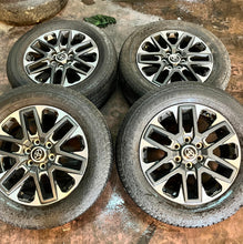Load image into Gallery viewer, Set of 4 OEM 20&quot; &#39;22-&#39;25 Toyota Tundra Wheels on 265/60R20 Bridgestone Dueler LT
