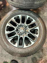 Load image into Gallery viewer, Set of 4 OEM 20&quot; &#39;22-&#39;25 Toyota Tundra Wheels on 265/60R20 Bridgestone Dueler LT
