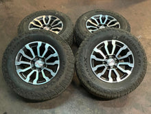 Load image into Gallery viewer, Set of 4 Used OEM &#39;00-&#39;24 GMC Sierra 1500 AT4 18&quot; Rims on 275/70R18 AT Tires LT
