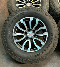 Load image into Gallery viewer, Set of 4 Used OEM &#39;00-&#39;24 GMC Sierra 1500 AT4 18&quot; Rims on 275/70R18 AT Tires LT
