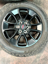 Load image into Gallery viewer, Set of 4 Used &#39;22-&#39;25 Toyota Tundra TRD Black 20&quot; Rims 265/60R20 Falken AT3W LT
