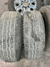 Load image into Gallery viewer, Set of 4 Used &#39;22-&#39;25 Toyota Tundra TRD Black 20&quot; Rims 265/60R20 Falken AT3W LT
