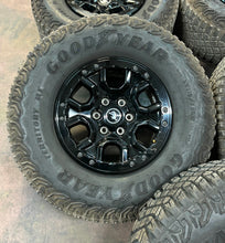 Load image into Gallery viewer, 17&quot; Set of 5 Used Gloss Black &#39;21-&#39;24 Ford Bronco Rims 315/70R17 Goodyear MT LT
