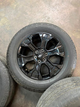 Load image into Gallery viewer, Set of 4 Used OEM '05-'26 Ford F-150 Black 10348 Wheels 275/60R20 Hankook AT2 LT

