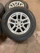 Load image into Gallery viewer, Set of 4 Used 5912 '00-'26 Chevrolet Silverado 1500 Wheels 265/65R18 Goodyear LT
