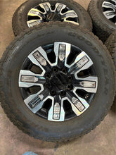 Load image into Gallery viewer, Set of 4 Used GM &#39;11-&#39;25 2500 3500 Denali Ultimate Rims 275/65R20 Goodyear AT LT
