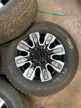 Load image into Gallery viewer, Set of 4 Used GM &#39;11-&#39;25 2500 3500 Denali Ultimate Rims 275/65R20 Goodyear AT LT
