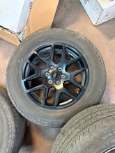 Load image into Gallery viewer, Set of 4 Used '05-'26 Ford F150 20" Black OEM Wheels 275/60R20 Hankook Tires LT

