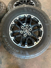 Load image into Gallery viewer, Set of Used OEM Takeoff &#39;22-&#39;25 Toyota Tundra 18&quot; Rims 265/70R18 Michelin LTX LT
