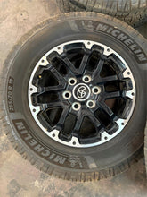 Load image into Gallery viewer, Set of Used OEM Takeoff &#39;22-&#39;25 Toyota Tundra 18&quot; Rims 265/70R18 Michelin LTX LT
