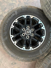 Load image into Gallery viewer, Set of Used OEM Takeoff &#39;22-&#39;25 Toyota Tundra 18&quot; Rims 265/70R18 Michelin LTX LT

