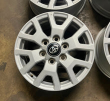 Load image into Gallery viewer, Set of 4 New OEM Takeoff 17&quot; &#39;24-&#39;25 Toyota Tacoma Silver Wheels Ships Free LT
