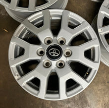 Load image into Gallery viewer, Set of New OEM Takeoff 17&quot; &#39;24-&#39;25 Toyota Tacoma Silver Wheels Ships Free LT
