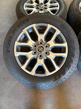 Load image into Gallery viewer, Set of 4 Used 20" Grey Machined '22-'26 Toyota Tundra Wheels 265/60R20 Falken LT
