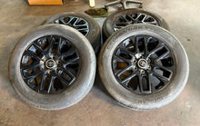 Load image into Gallery viewer, Set of Used Takeoff &#39;23-&#39;25 Toyota Sequoia Tundra Black Rims 265/60R20 Tires LT

