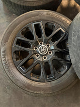 Load image into Gallery viewer, Set of Used Takeoff &#39;23-&#39;25 Toyota Sequoia Tundra Black Rims 265/60R20 Tires LT
