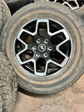 Load image into Gallery viewer, Set of Five Used 18&quot; &#39;21-&#39;25 Black &amp; Milled Ford Bronco Rims 255/70R18 Tires LT

