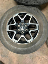 Load image into Gallery viewer, Set of Five Used 18&quot; &#39;21-&#39;25 Black &amp; Milled Ford Bronco Rims 255/70R18 Tires LT
