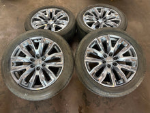 Load image into Gallery viewer, Set of 4 Used &#39;00-&#39;25 Yukon Sierra 1500 Denali Grey Machined Rims 275/50R22 LT
