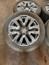 Load image into Gallery viewer, Set of 4 Used &#39;00-&#39;25 Yukon Sierra 1500 Denali Grey Machined Rims 275/50R22 LT
