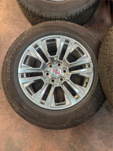 Load image into Gallery viewer, Set of 4 OEM 20&quot; Polished &#39;00-&#39;25 GMC Sierra 1500 Rims 275/60R20 Continental LT
