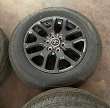 Load image into Gallery viewer, Set of OEM 20&quot; Dark Charcoal &#39;22-&#39;24 Toyota Tundra Rims 265/60R20 Bridgestone LT
