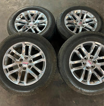 Load image into Gallery viewer, Set of Used 20&quot; Polished &#39;00-&#39;24 GMC Sierra 1500 Rims 275/60R20 Bridgestones LT
