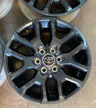 Load image into Gallery viewer, Set of OEM Takeoff &#39;22-&#39;25 Toyota Tundra 20&quot; Dark Charcoal Rims 75277 Free Ship

