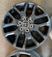Load image into Gallery viewer, Set of OEM Takeoff &#39;22-&#39;25 Toyota Tundra 20&quot; Dark Charcoal Rims 75277 Free Ship
