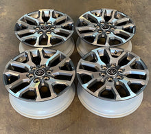 Load image into Gallery viewer, Set of Four New Takeoff &#39;22-&#39;25 Toyota Tundra 20&quot; Grey &amp; Machined Rims 75277 LT
