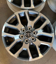 Load image into Gallery viewer, Set of 4 OEM Takeoff &#39;22-&#39;25 Toyota Tundra 20&quot; Grey &amp; Machined Rims 75277 LT
