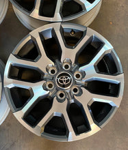 Load image into Gallery viewer, Set of Four New Takeoff &#39;22-&#39;25 Toyota Tundra 20&quot; Grey &amp; Machined Rims 75277 LT
