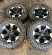 Load image into Gallery viewer, Set of Four Used 18&quot; &#39;19-&#39;24 Dodge RAM 1500 Rims on 275/70R18 Goodyear Tires LT
