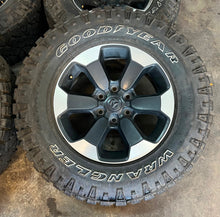 Load image into Gallery viewer, Set of Four Used 18&quot; &#39;19-&#39;24 Dodge RAM 1500 Rims on 275/70R18 Goodyear Tires LT
