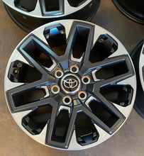Load image into Gallery viewer, Set of 4 OEM Takeoff '22-'25 Toyota Tundra 20" Charcoal Polished Rims 75276 LT

