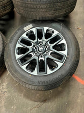 Load image into Gallery viewer, Set of 4 OEM Takeoff 20&quot; &#39;22-&#39;25 Toyota Tundra Wheels 265/60R20 Yokohama X-CV LT
