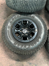 Load image into Gallery viewer, Used Set of Five 17&quot; Gloss Black &#39;21-&#39;25 Ford Bronco Rims 315/70R17 Goodyear LT
