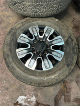 Load image into Gallery viewer, Set of Used &#39;11-&#39;25 Sierra 2500 3500 Denali Ultimate Rims 275/65R20 Goodyear LT
