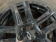 Load image into Gallery viewer, Set of Used &#39;00-&#39;25 Chevy Silverado 1500 Black Wheels 275/60R20 General HTS LT
