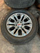 Load image into Gallery viewer, Set of 4 OEM 20&quot; Polished &#39;00-&#39;25 GMC Sierra 1500 Rims 275/60R20 Bridgestone LT
