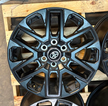 Load image into Gallery viewer, Set of Four OEM Takeoff &#39;22-&#39;25 Toyota Tundra Sequoia 20&quot; Black Wheels 75276

