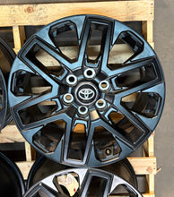 Load image into Gallery viewer, Set of Four OEM Takeoff &#39;22-&#39;25 Toyota Tundra Sequoia 20&quot; Black Wheels 75276
