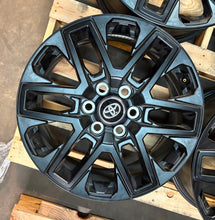 Load image into Gallery viewer, Set of Four OEM Takeoff &#39;22-&#39;25 Toyota Tundra Sequoia 20&quot; Black Wheels 75276
